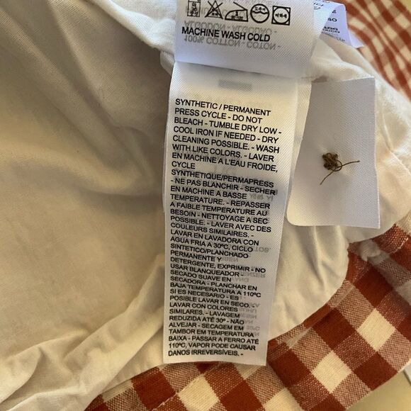 Levi's Woman's Cara Cotton Prep Jacket Size L Baked Clay Check Pattern NWT - Picture 16 of 16